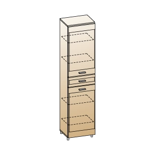 Камелия Шкаф ШК-2645 (В-2172 х Ш-540 х Г-355 мм)