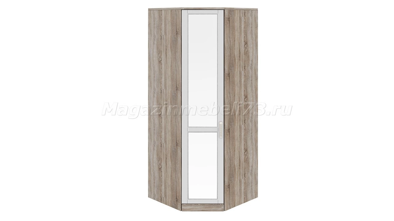 Шкаф угловой с 1-ой зеркальной дверью левый «Прованс» СМ-223.07.007L