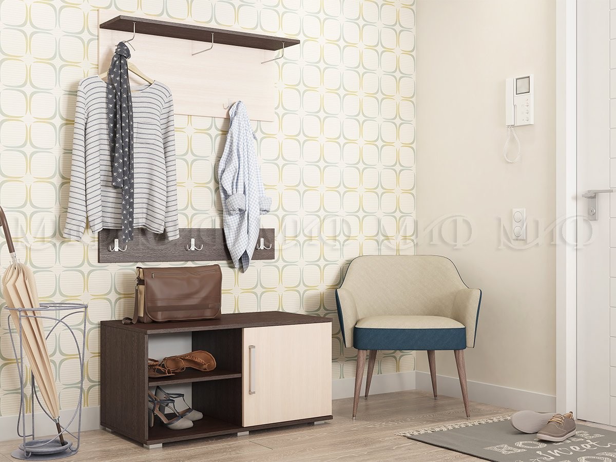 Прихожая Бостон (Ш-900 мм x В-2120 мм x Г-470 мм)