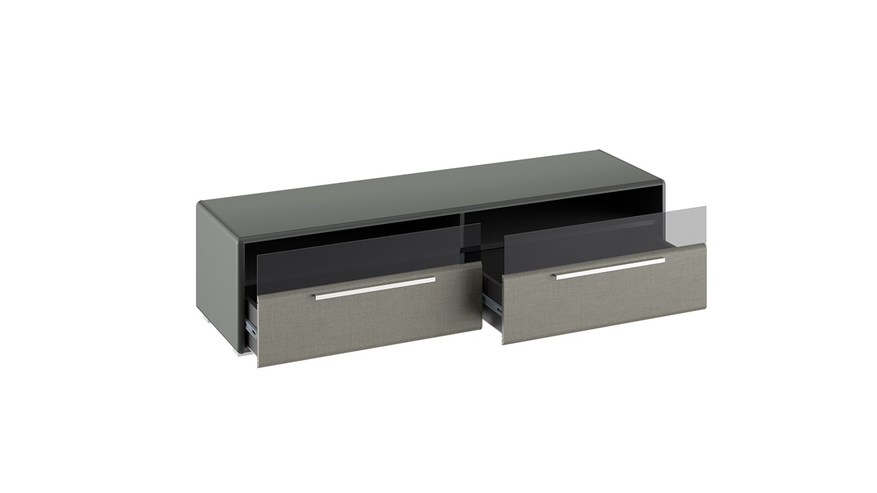 Тумба для ТВ «Наоми» Джут, Фон Серый/Ш-1544 × В-382 × Г-440 мм