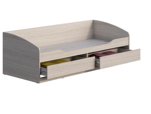 Кровать Мийа-3 КР-002 Ясень Шимо Светлый (Ш-2032 х В-648 х Г-842 мм)