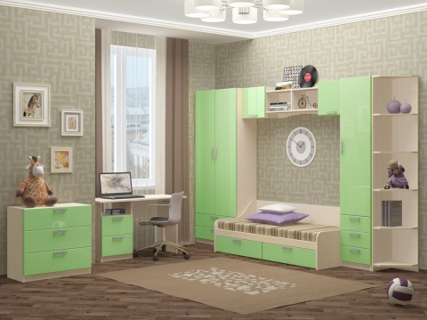 Детский Гарнитур Юнга-7 МДФ/Разные Цвета