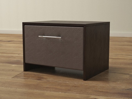 Орматек b2b Тумба Varna (ЛДСП+Экокожа Дуб венге с коричневым) 51x40