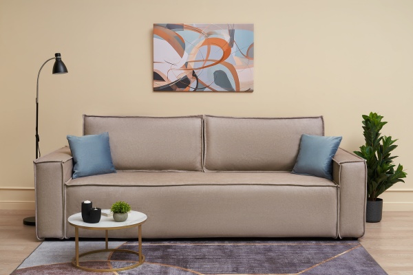 Диван еврокнижка Церра SE бежевый