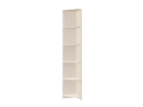 Полка Угловая ДЮ-10 Юнга-7 ЛДСП Ясень Шимо Светлый (Д-380 x В-2200 x Г-380 мм)