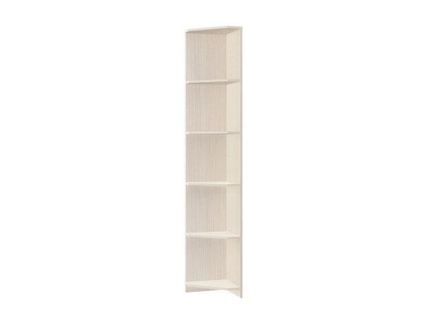 Полка Угловая ДЮ-10 Юнга-7 ЛДСП Ясень Шимо Светлый (Д-380 x В-2200 x Г-380 мм)