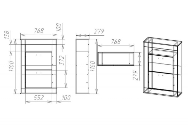 Обувница "Мебелеф 22"