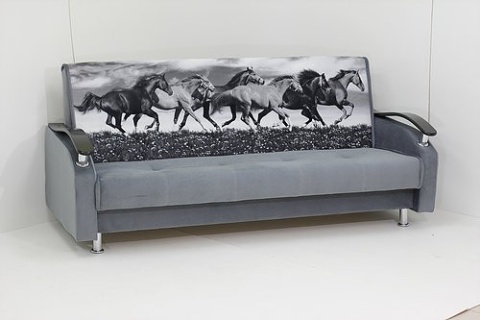 Диван-Книжка №3 Раскладной с Ящиком для Белья (Ш-800 х Д-2200 мм)/Разные Цвета