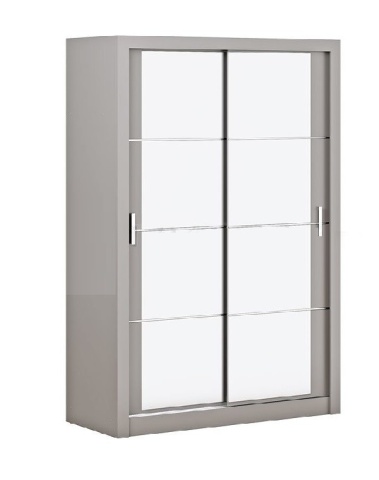 Шкаф-Купе Неаполь Серый (Ш-1500 × В-2200 × Г-616 мм)