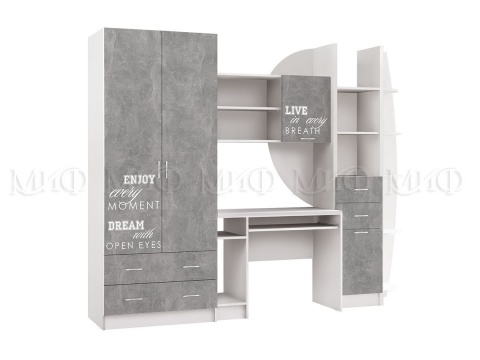 Детский Гарнитур Юниор-2 Лофт МДФ